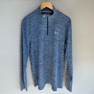 Under Armour Men’s UA Tech Half Zip Long Sleeve - Blue, Large size